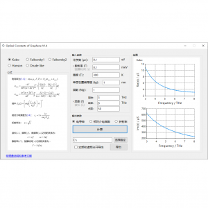 031 – 自编软件:石墨烯的光学常数计算软件-光学仿真资料小站