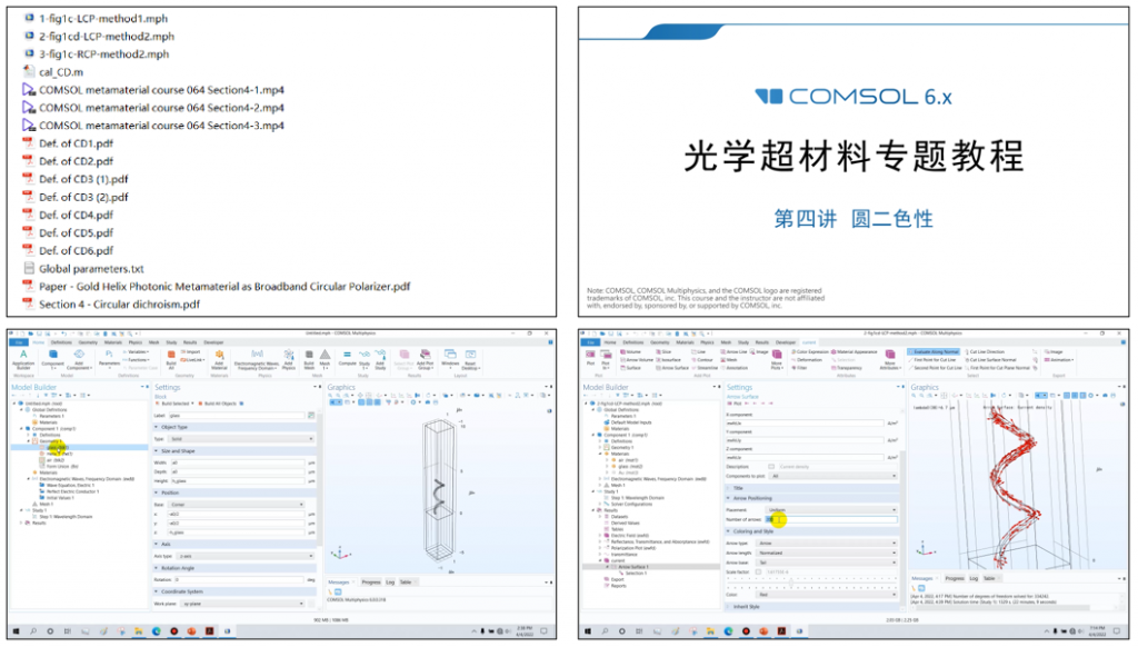 图片[2]-064 – COMSOL超材料专题教程④圆二色性（带讲解视频）-光学仿真资料小站